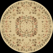 Молдавский ковер из шерсти Floare-Carpet Classic Sensi 256-1567-круг