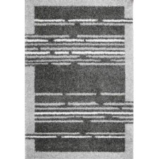 Польский длинноворсовый ковер из синтетики Agnella Jazzy Kori dark silver