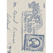 Бельгийский ковер из синтетики (циновка) Mc Three Cottage 4527 9A01 wool blue